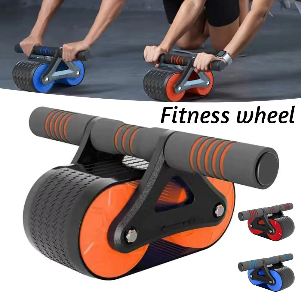 "Core Strength Ab Wheel Trainer: Advanced Automatic Rebound System